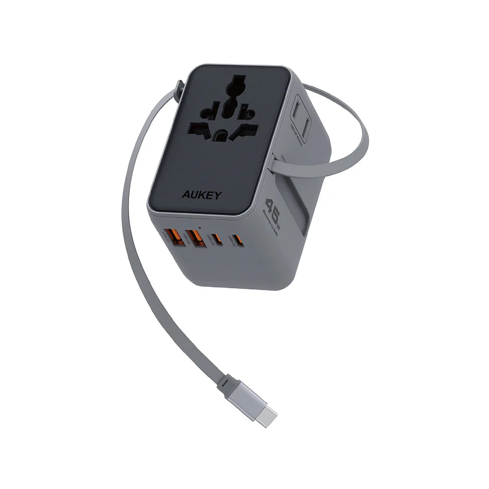 Aukey PA-TA13 Globe Reel 45W GaN Universal Adapter