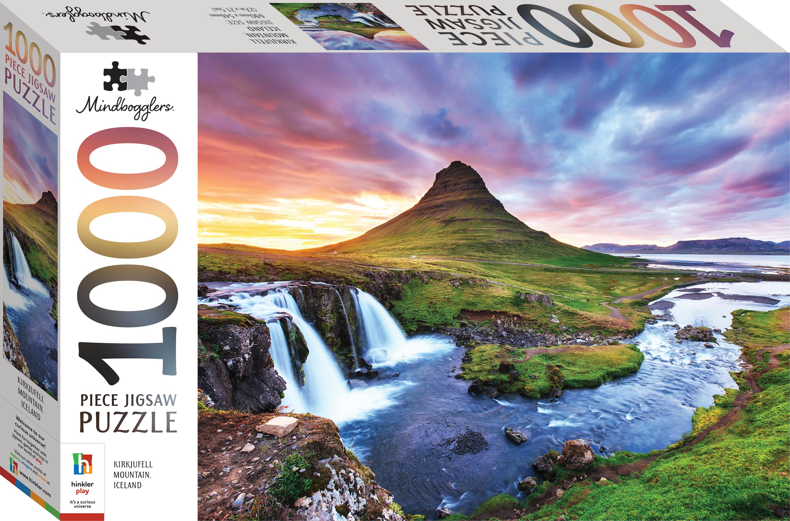 HINKLER MINDBOGGLERS 1000 PIECE JIGSAW PUZZLE KIRKJUFELL MOUNTAIN ICELAND