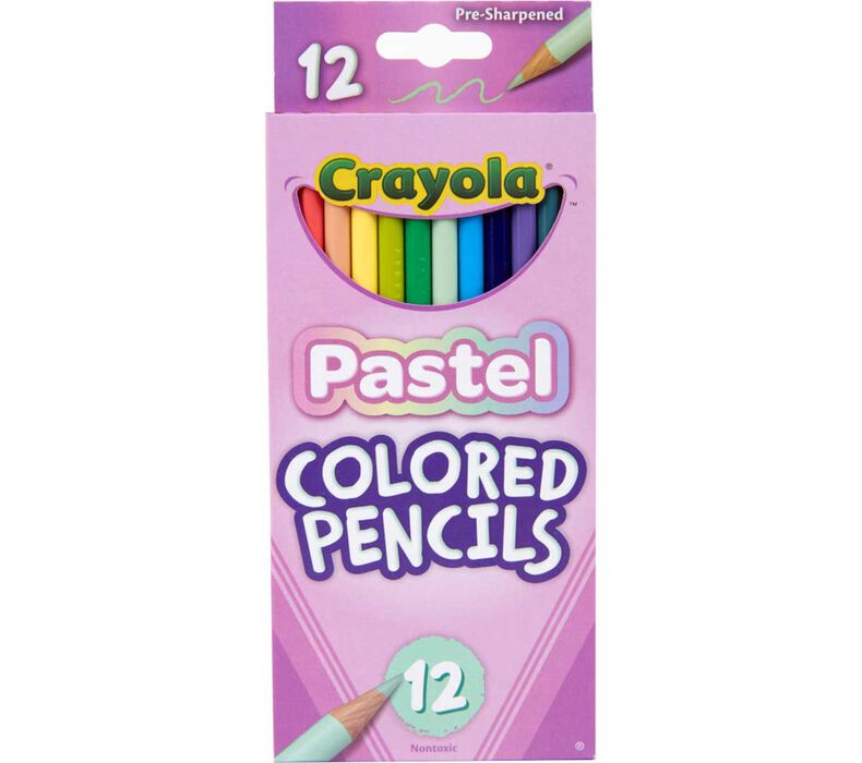 Crayola Colored Pencils Pastel 12ct 682030