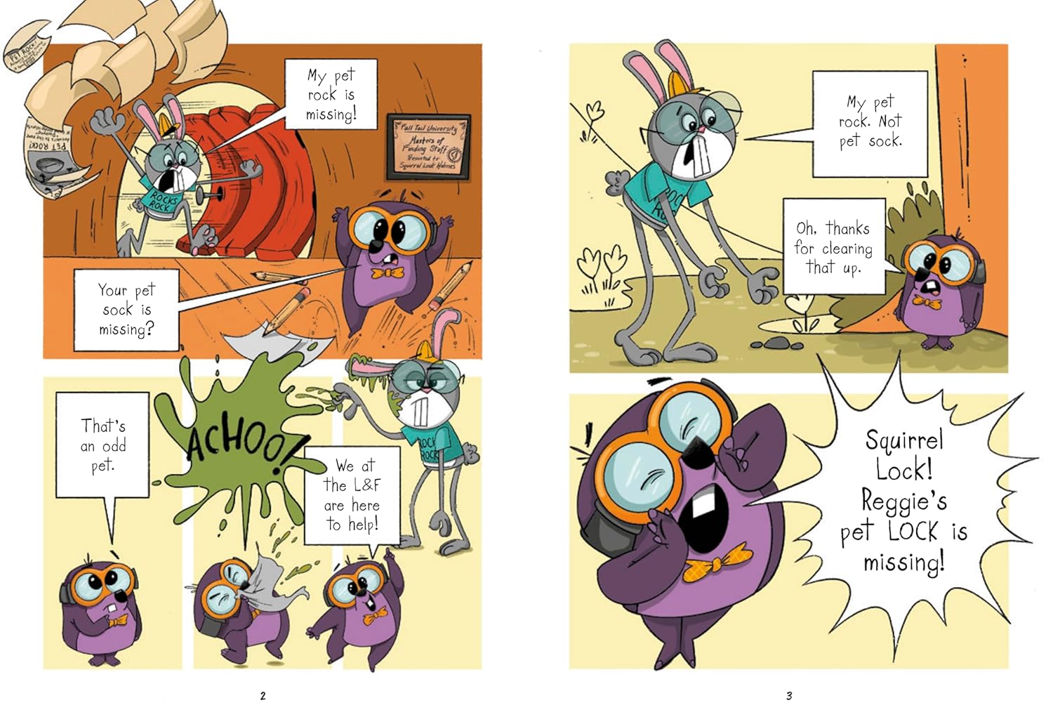 Squirrel Lock Holmes #1: The Pet Rock Mystery: (A Graphic Novel) Hardcover