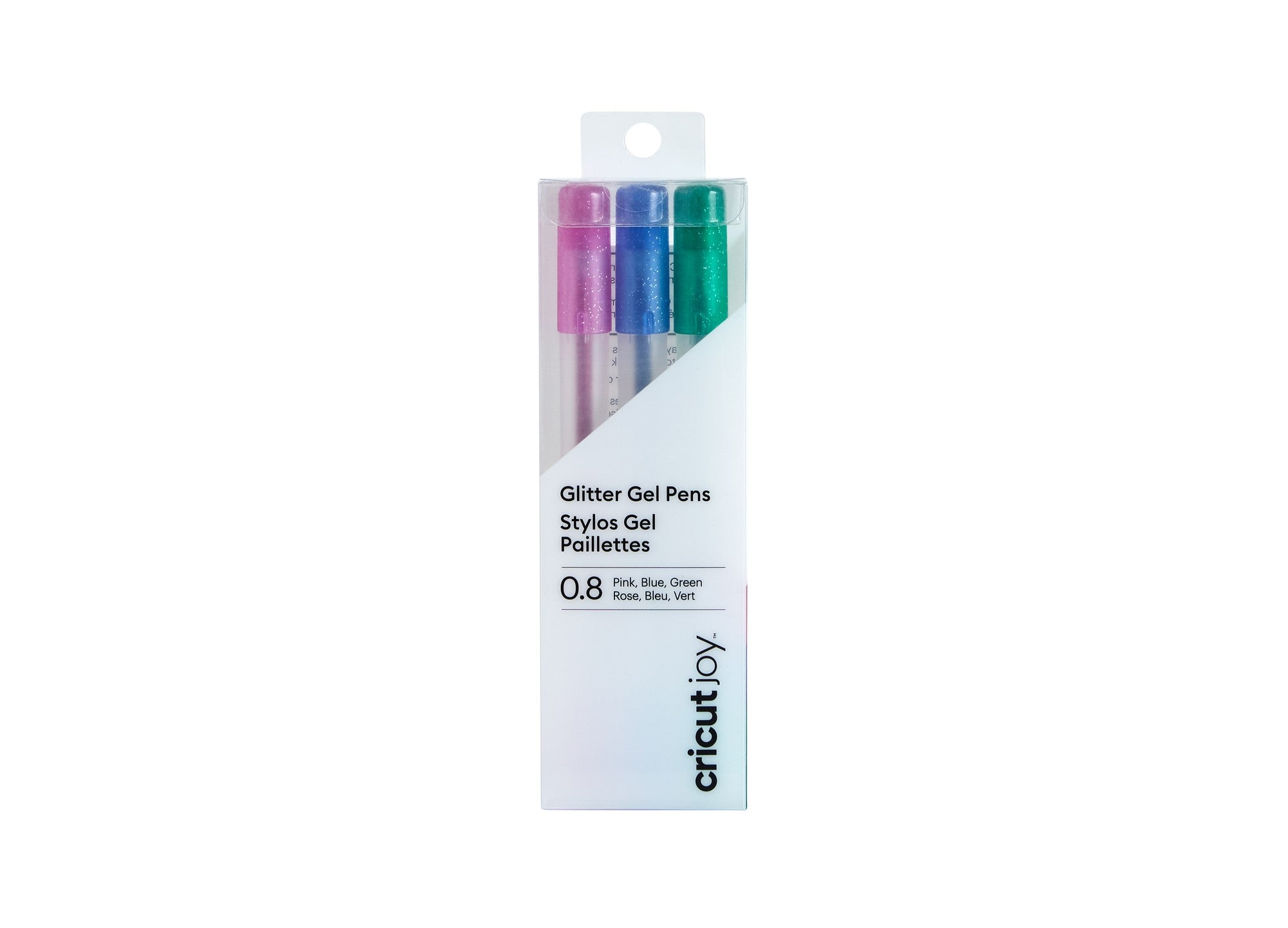 Cricut Joy 3pk 0.8 Point Glitter Gel Pens Pink/Blue/Green