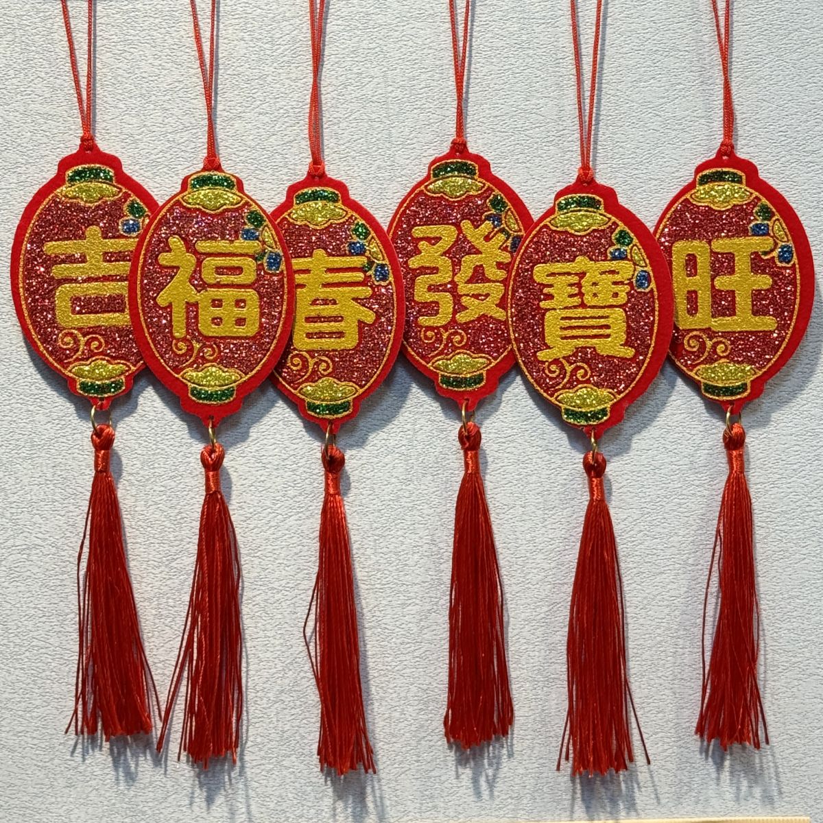 CNY HANG DECO 6P/SET 生肖小银柳
