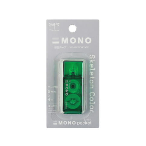 Tombow Mono Pocket Correction Tape Green 5Mm X 4M Ct-Cm5C61L
