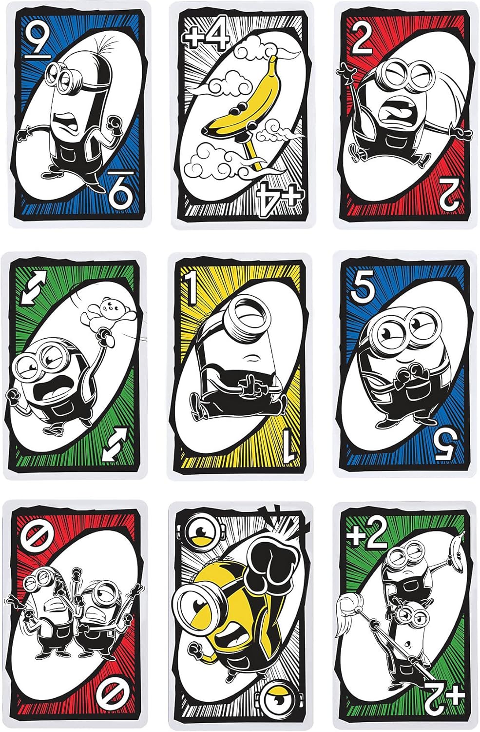 MATTEL UNO LICENSED ILLUMINATIONS MINIONS THE RISE OF GRU CARD GAME