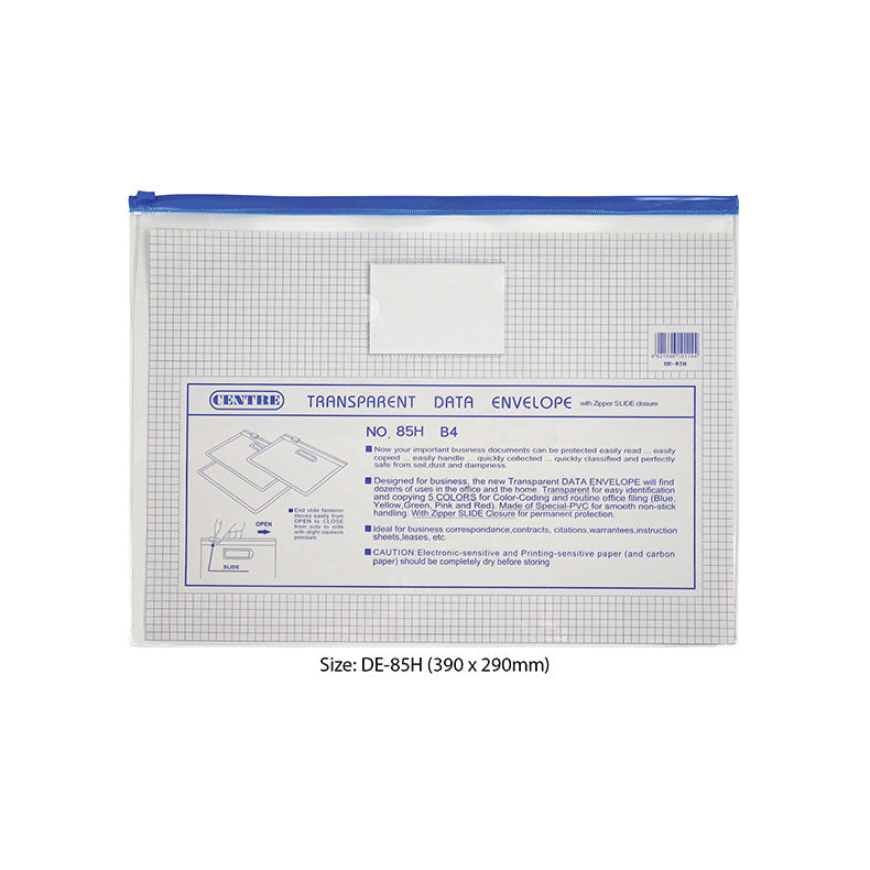 Centre Pvc Zip Bag  B4