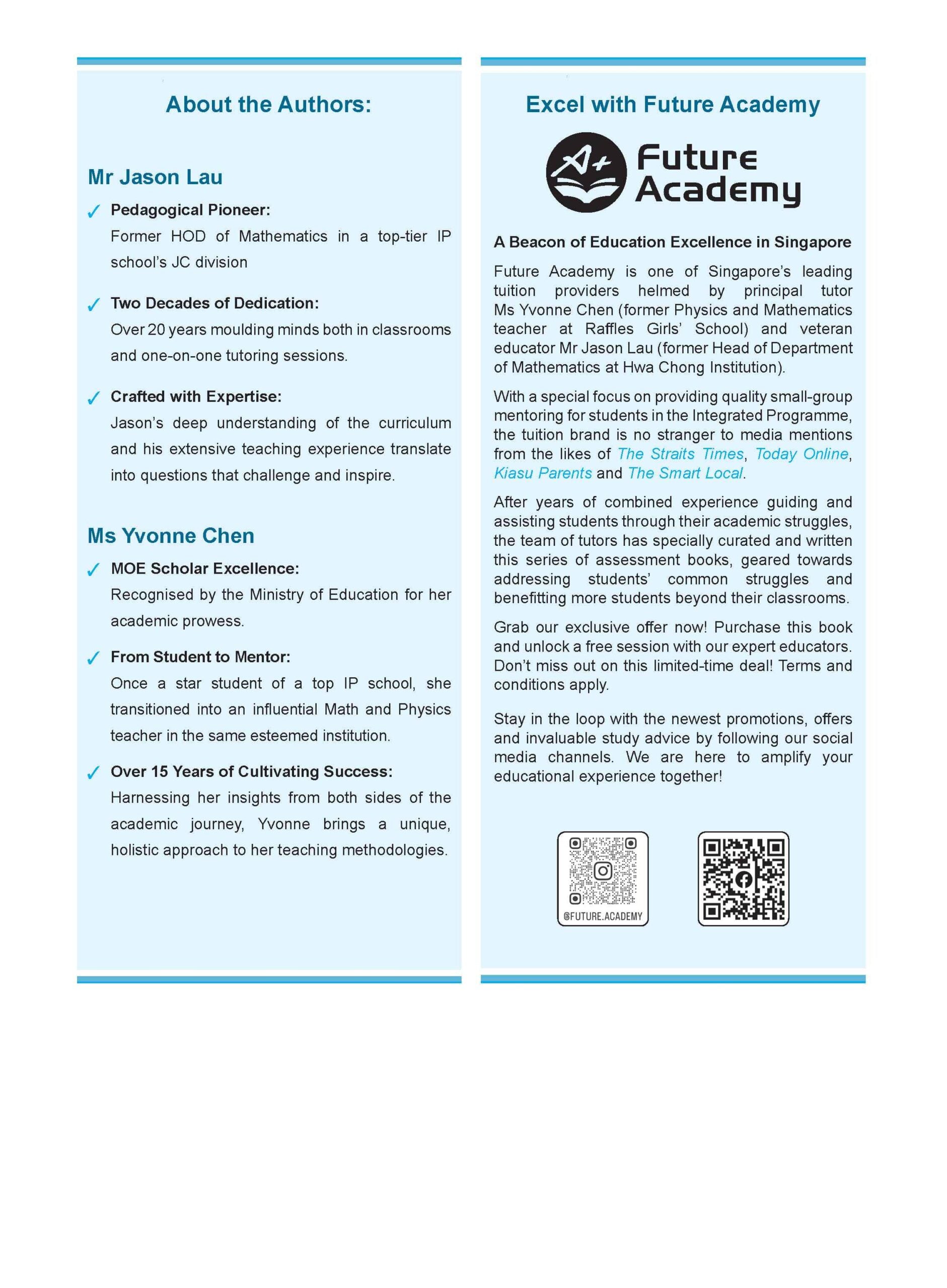 Advanced Mathematics For G3 And IP Students Secondary 1