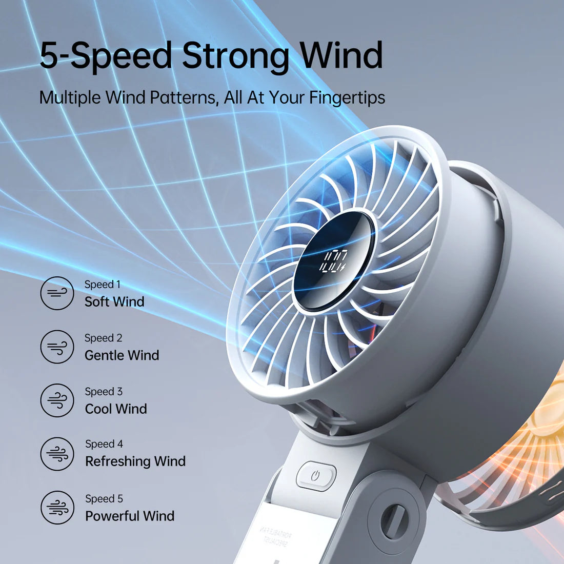 JisuLife Handheld Fan Life 7 5000mAh - Pink