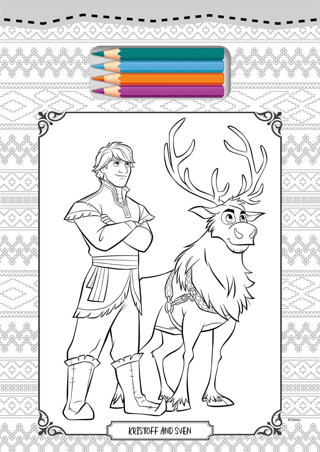 Disney Frozen: Tear Off Colouring (Paperback)
