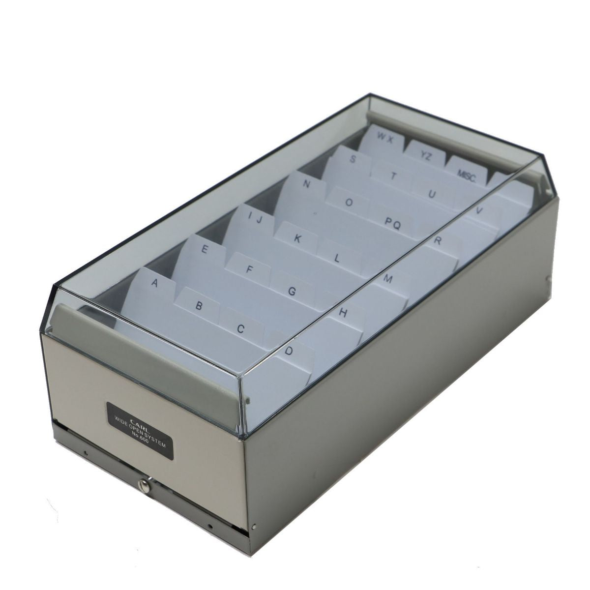 Carl Name Card Box No 600 Metal 600 Card