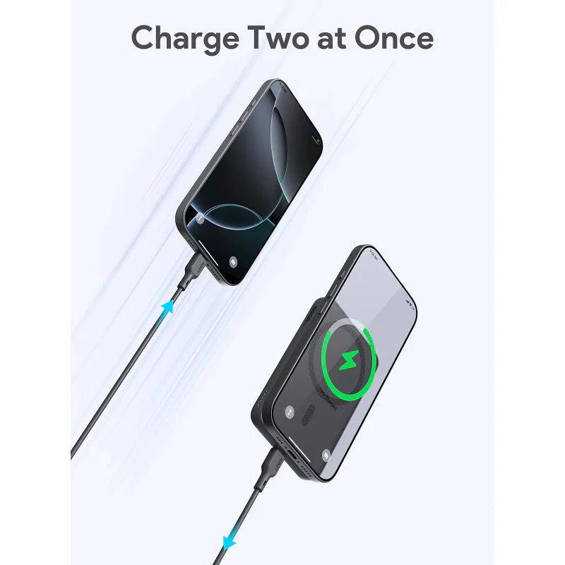 Aukey PB-MS03 5000mAh Magnetic Wireless Charging Power Bank - Black