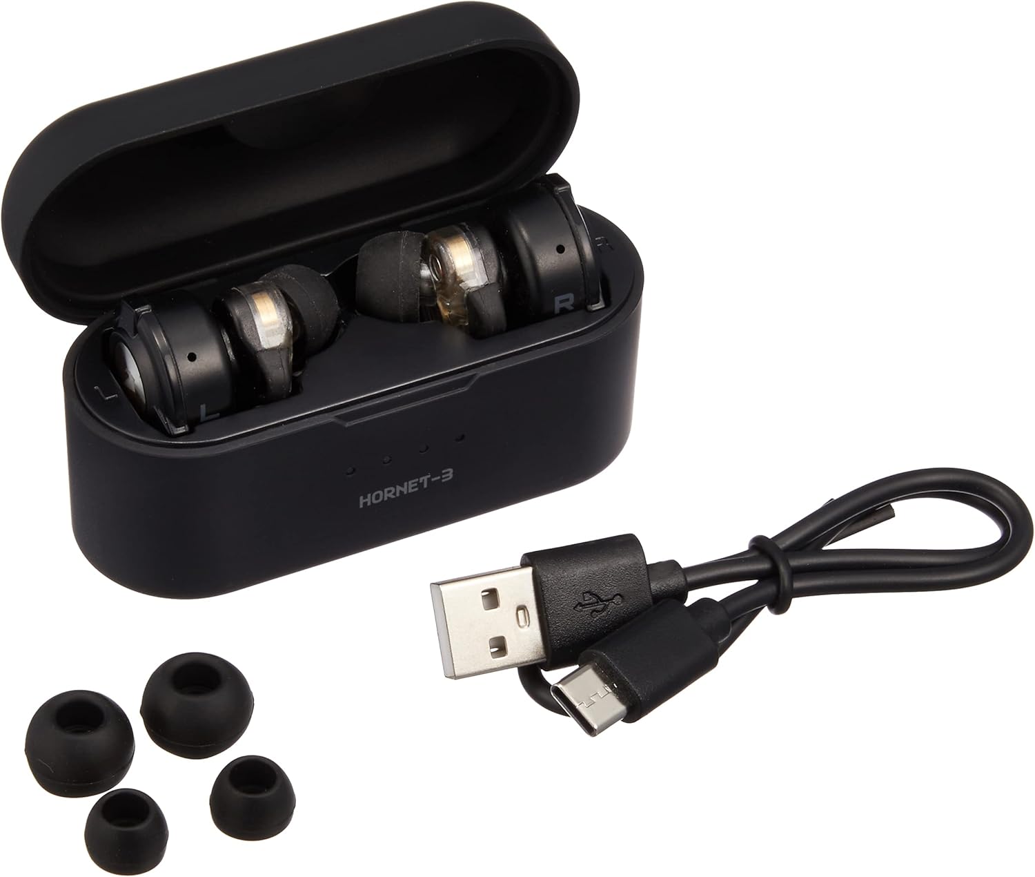 ARMAGGEDDON TWS HORNET-3 Black Bluetooth Earphones (Black) Small