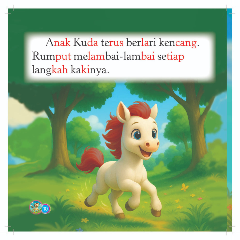 Siri Anak-anak Haiwan Comel : Anak Kuda Periang
