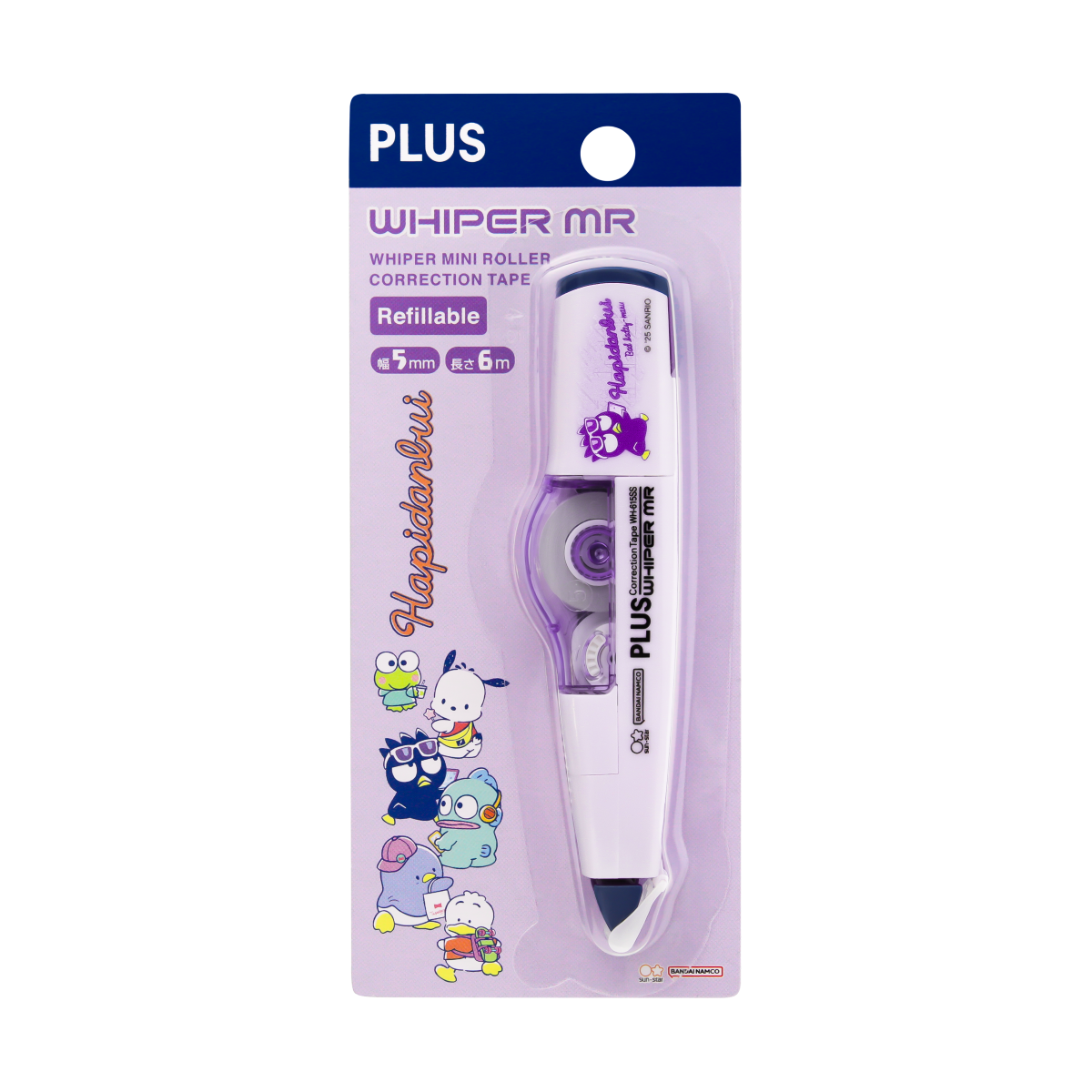 PLUS MR Correction Tape Set Hapidanbui Badtz-Maru