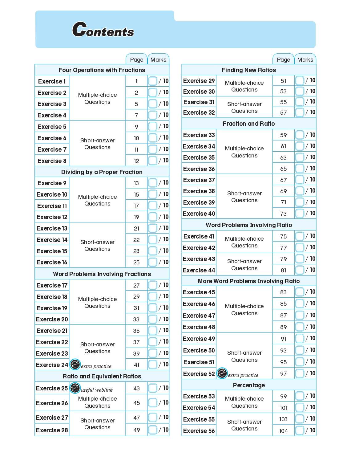 Conquer Mathematics Fractions . Percentage . Ratio Workbook 6