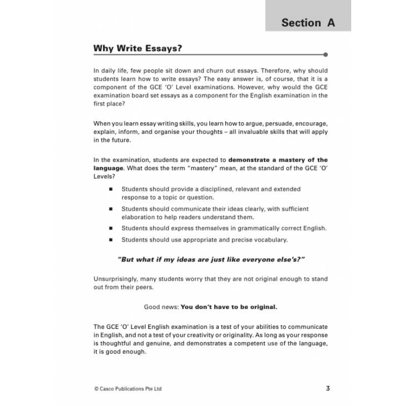 O-Level Essential Essays