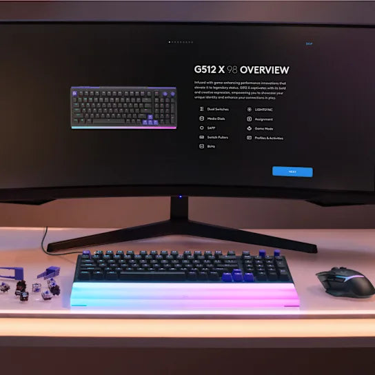  Logitech G512 X 98 Gaming Keyboard (Black Tactile)