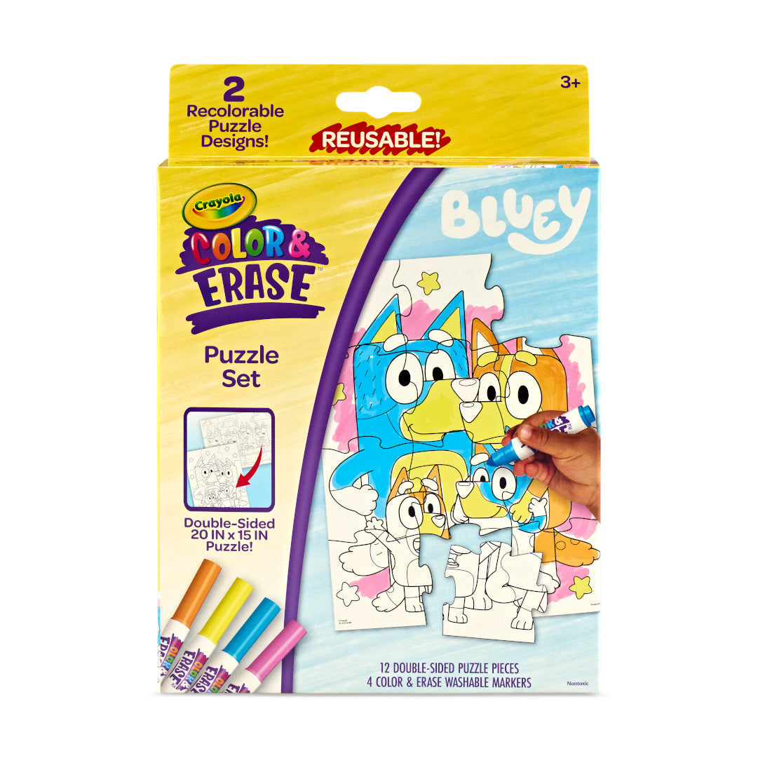 Crayola Col&erase Puzzle Set Bluey 811552
