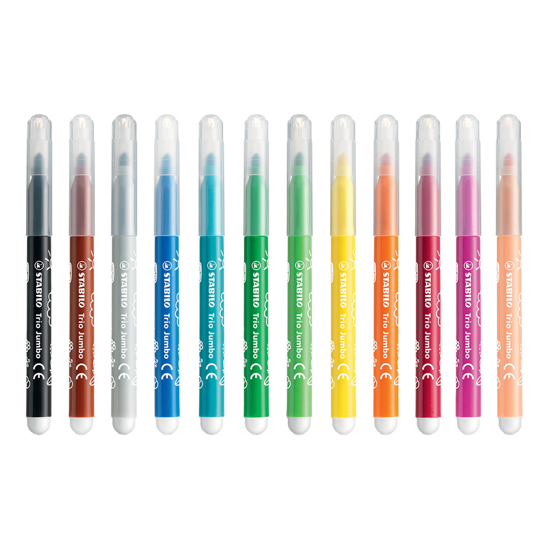 STABILO TRIO JUMBO FIBRE-TIP PEN 380/12 