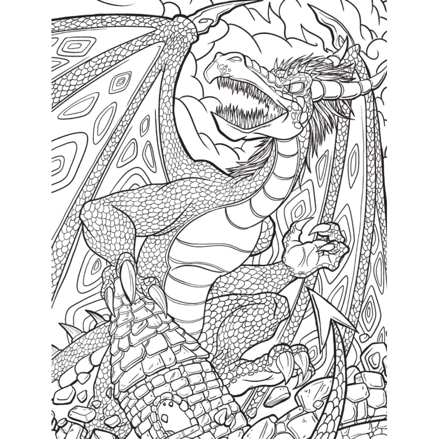 Kaleidoscope Colouring Dragons Dinosaurs Robots