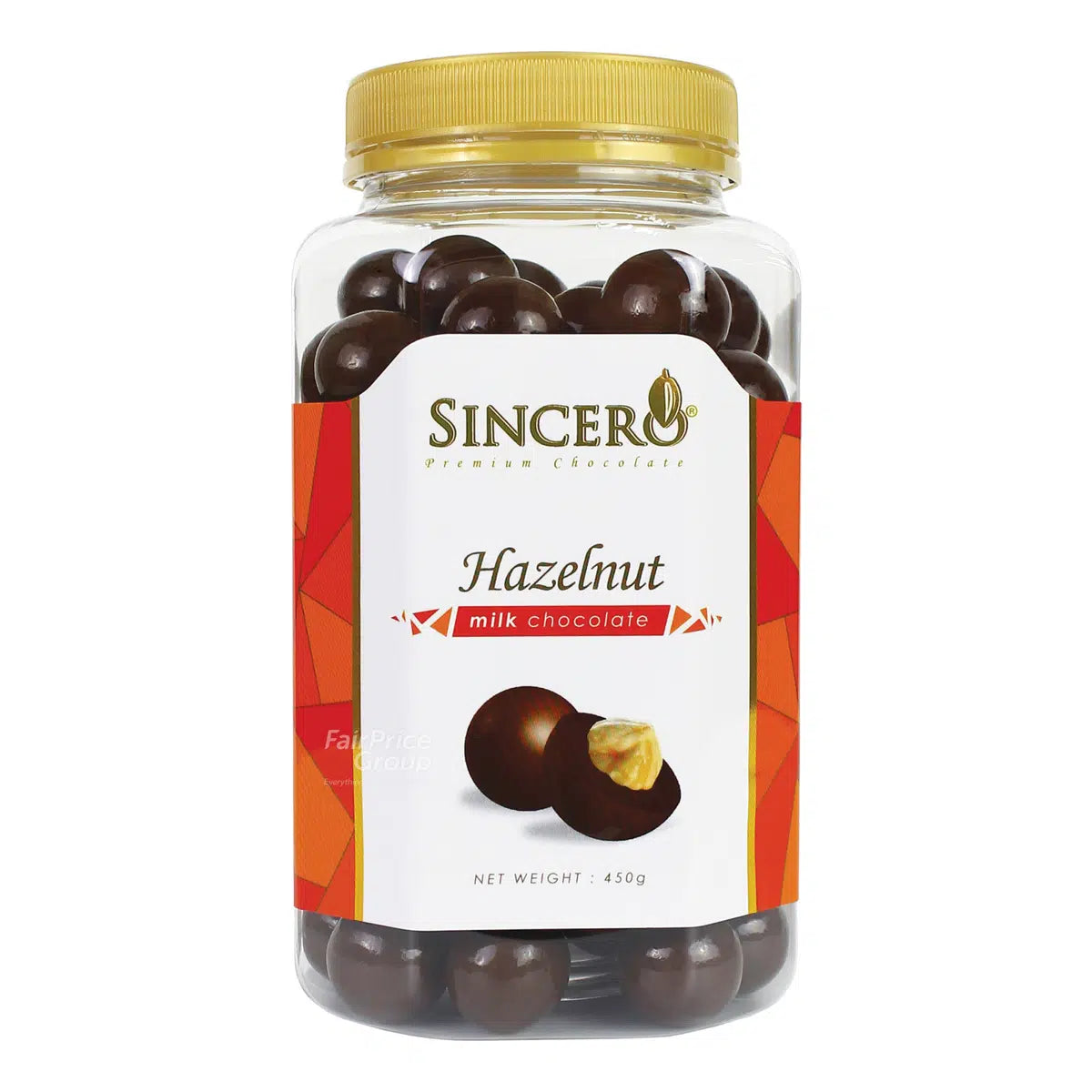 Sincero Milk Chocolate-hazelnut 450g