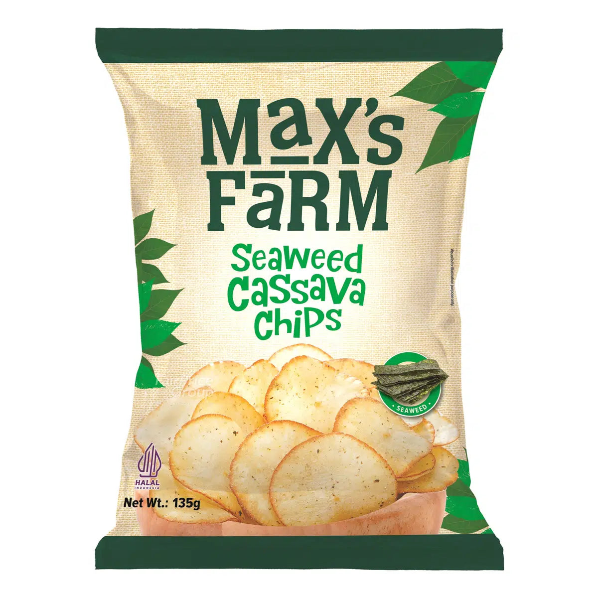 Max's Farm Cassava Chips Seaweed