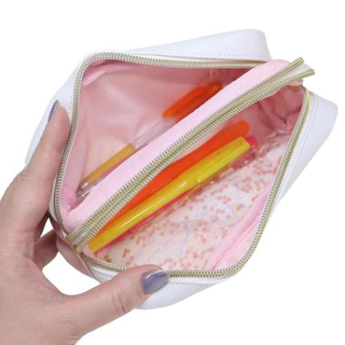 Double Zip Pencil Bag - Bunny