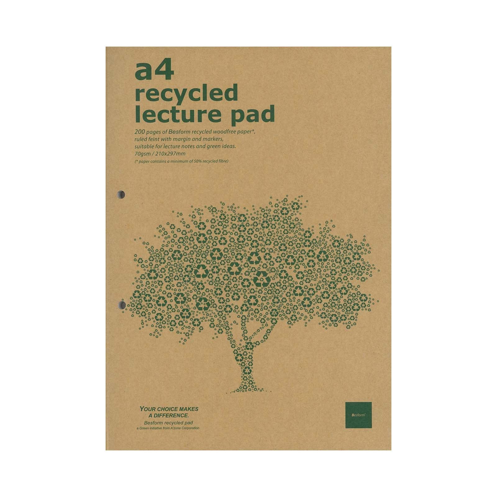 Besform Lecture Pad Recycled -a4