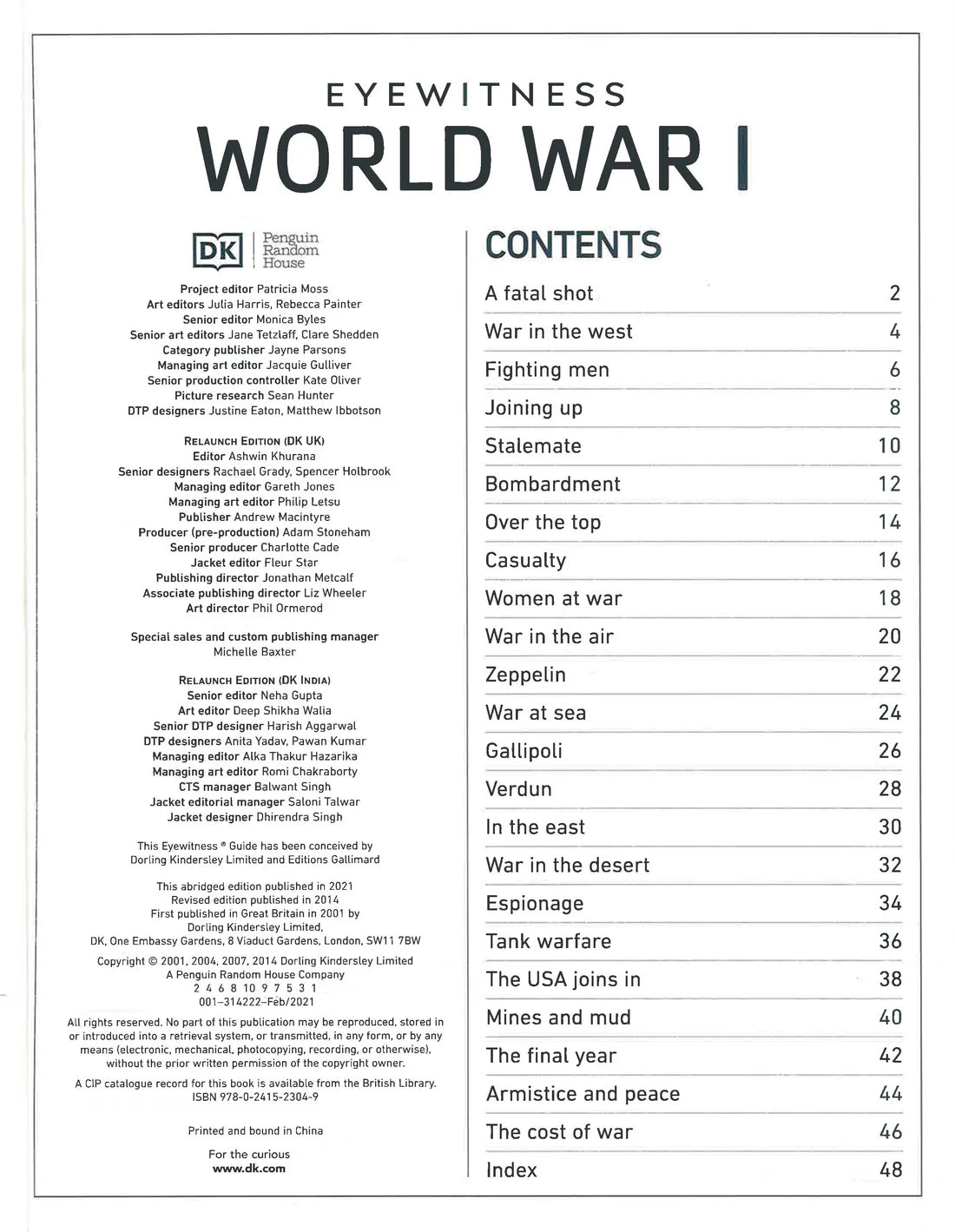 DK Eyewitness: World War I