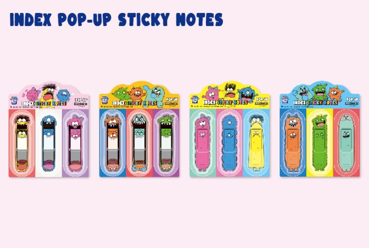 Strange Us Index Sticky Notes 3Pc/Set