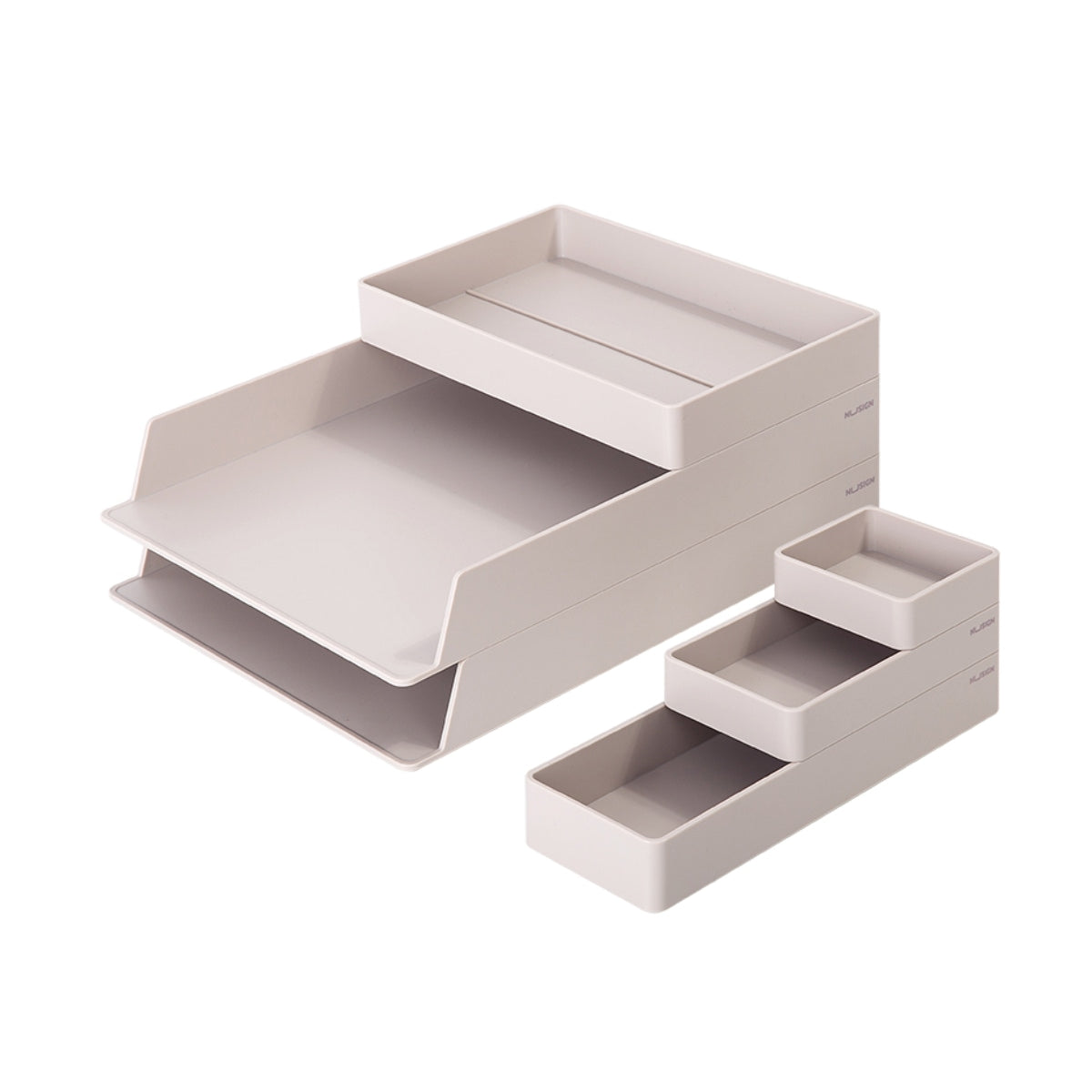 NUSIGN DESK ORGANIZER 6'S SET GREY ENS001