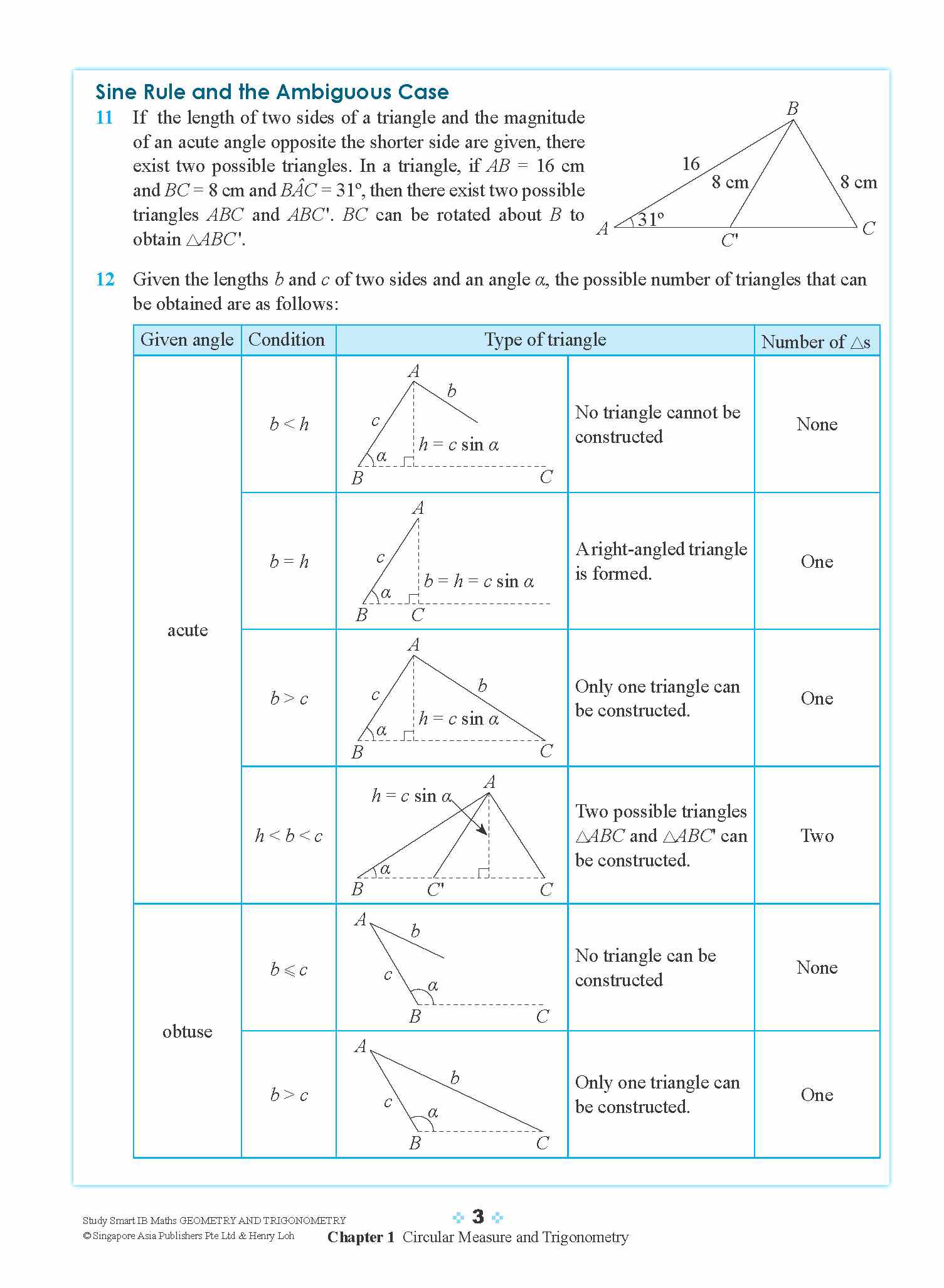 STUDY SMART IB Mathematics Geometry and Trigonometry