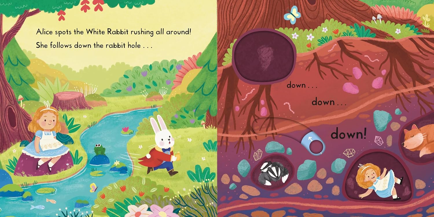 Alice in Wonderland : A Push, Pull, Slide Book (Campbell First Stories)