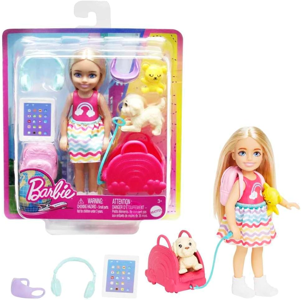 MATTEL BARBIE CHELSEA SMALL DOLL N 6 ACCESSORIES