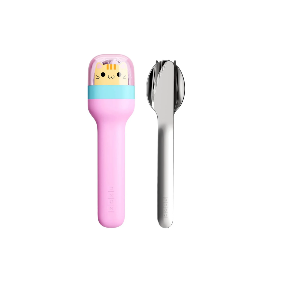 Zoku Kids Pocket Utensil Set - Kitty
