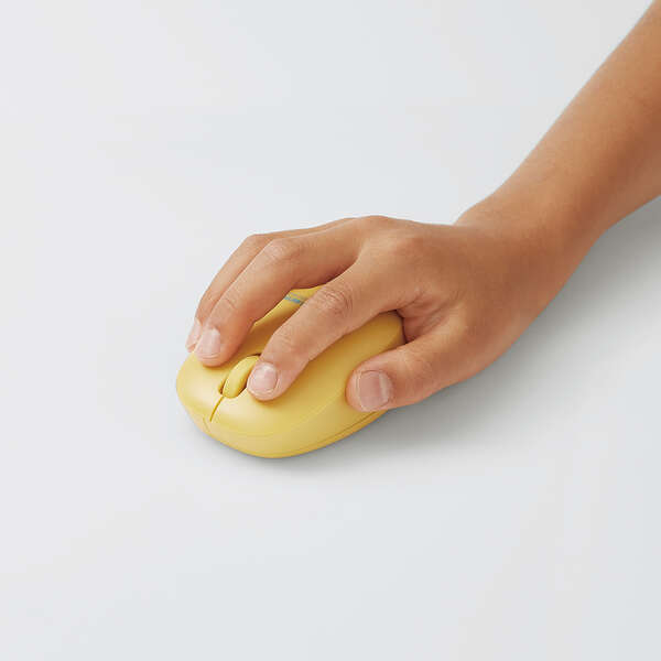 Elecom Antimicrobial Wireless Silent BlueLED Mouse Yellow