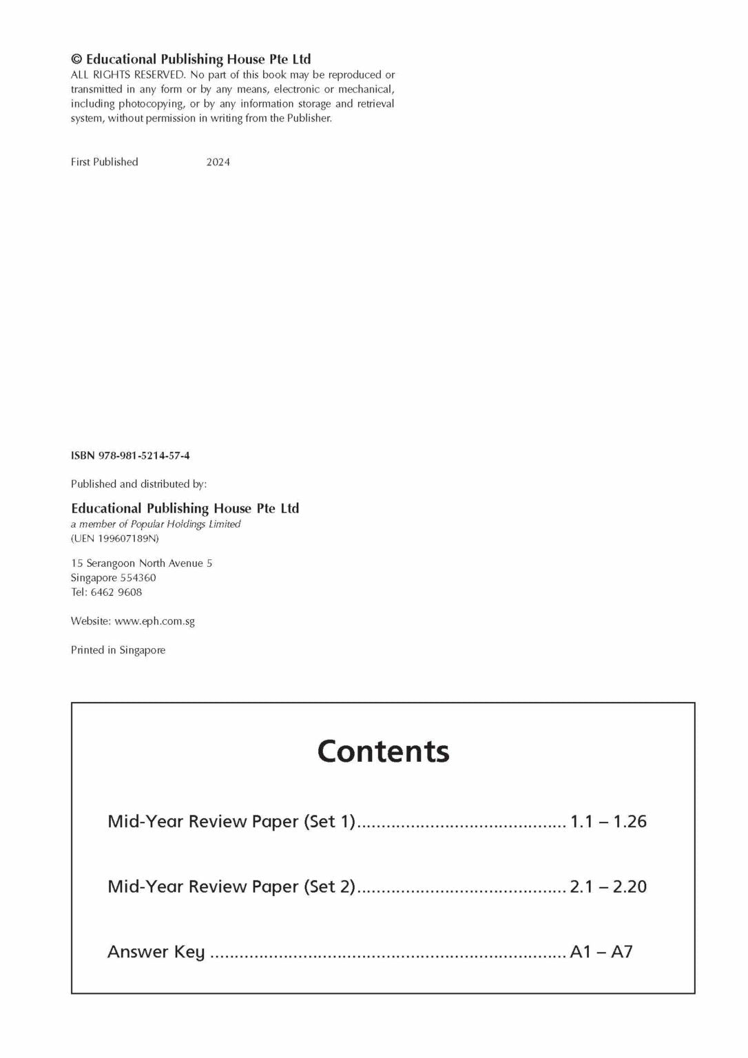 Primary 5 Science Mid-Year Review Papers