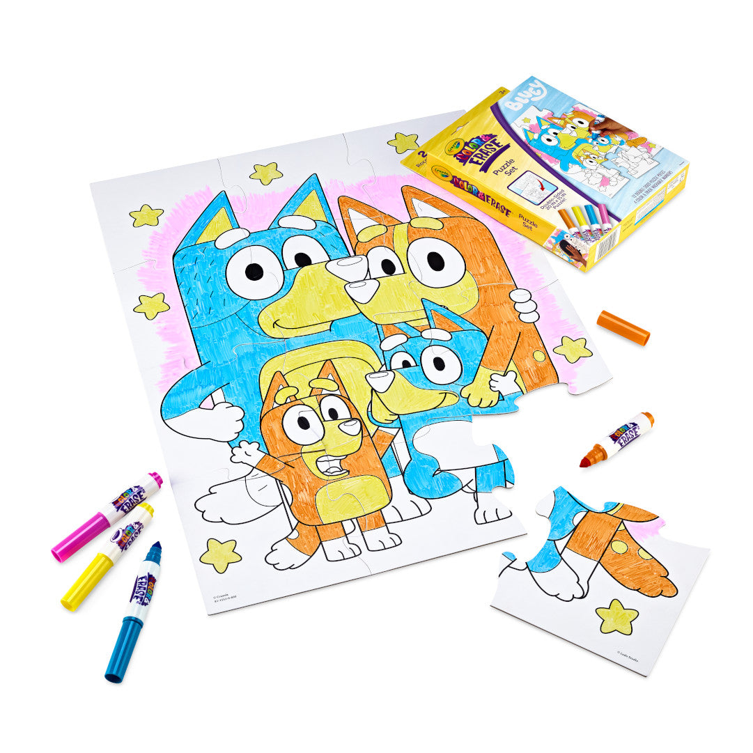Crayola Col&erase Puzzle Set Bluey 811552