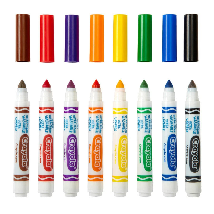 Crayola Ultraclean Washable Markers Broad Line 8's 587808