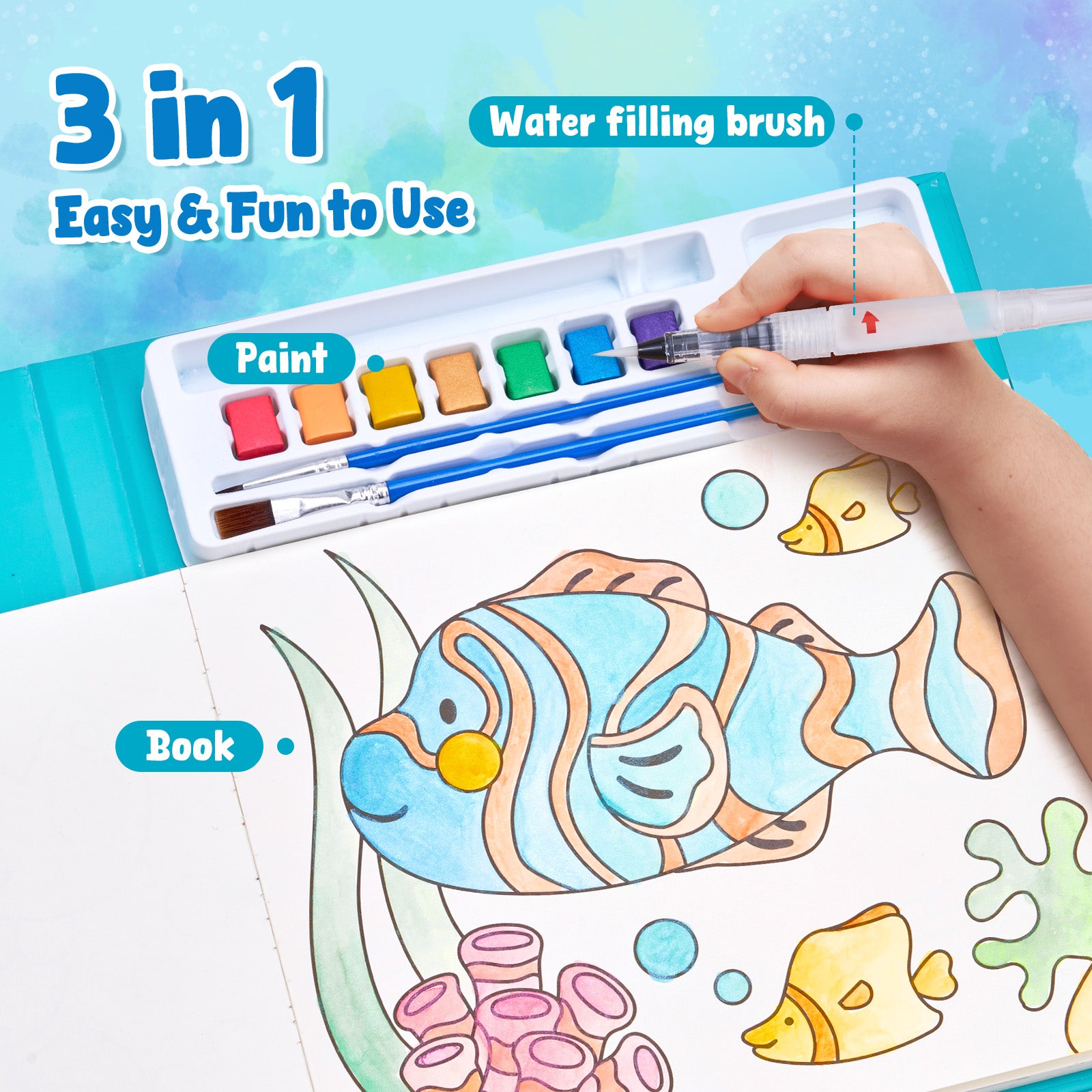 JOYCAT WATER COLOUR PAINTING OCEAN