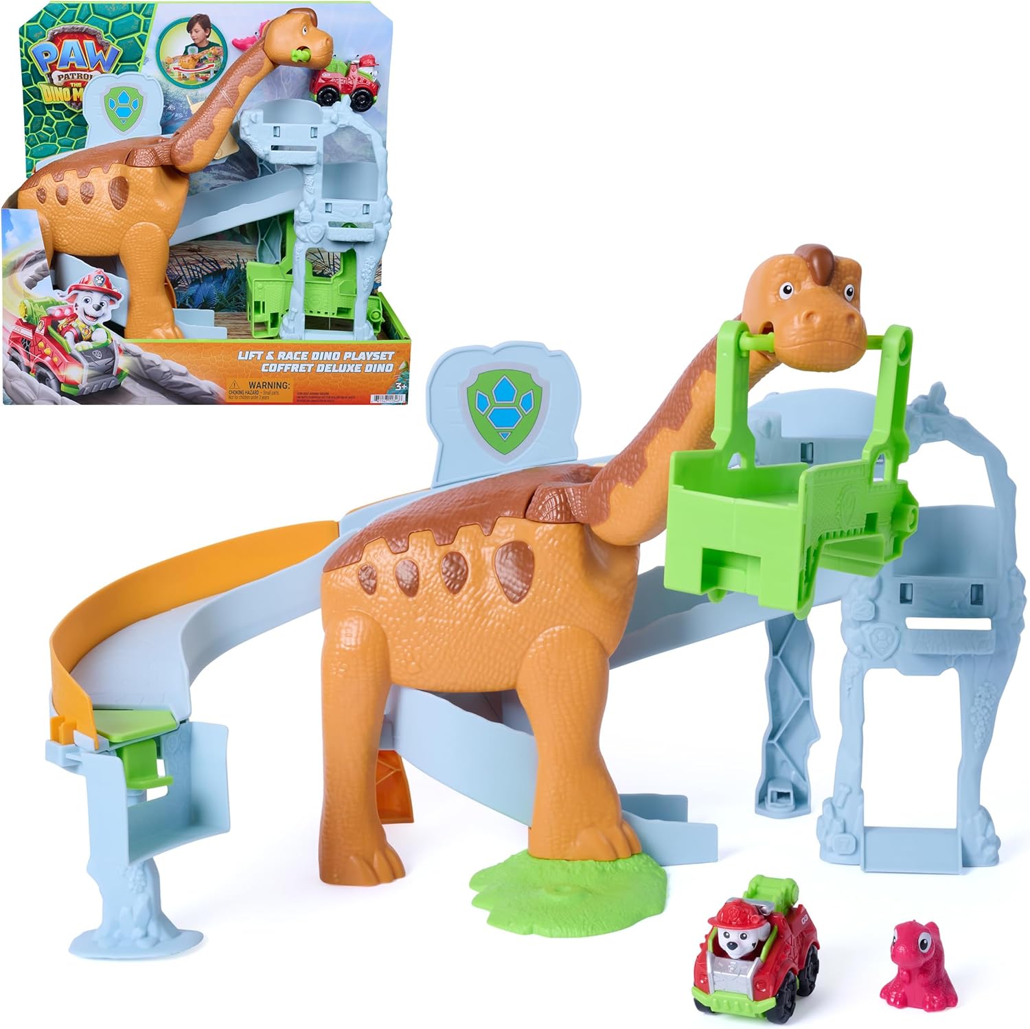 PAW PATROL THE DINO MOVIE LIFT N RACE DINO PLAYSET