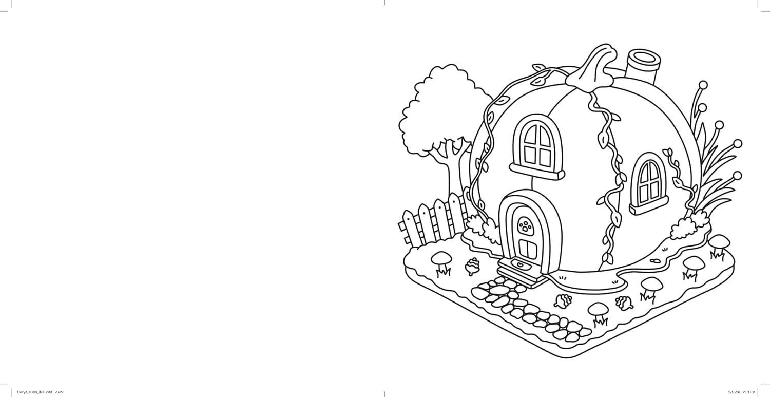 Cozy Autumn (Cute & Cozy Coloring Book)