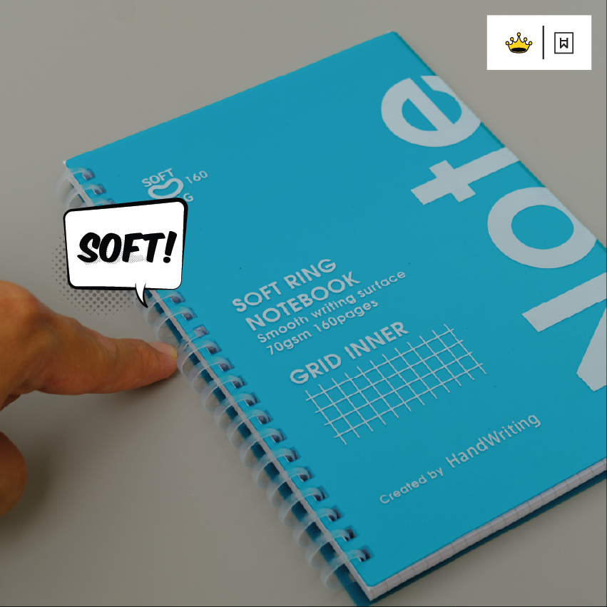 Hw Soft Ring Grid Notebook A5 70g 160pg