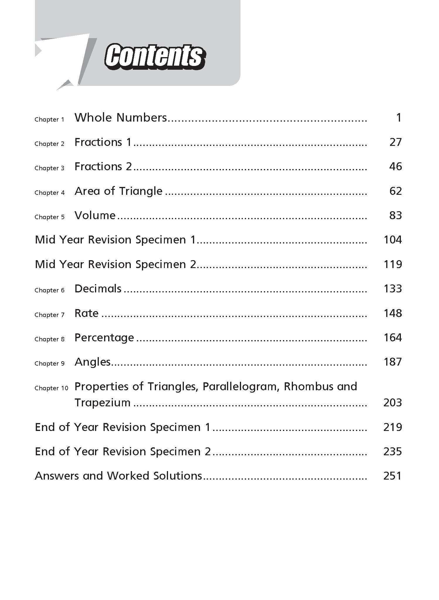 P5 Intensive Maths Drills