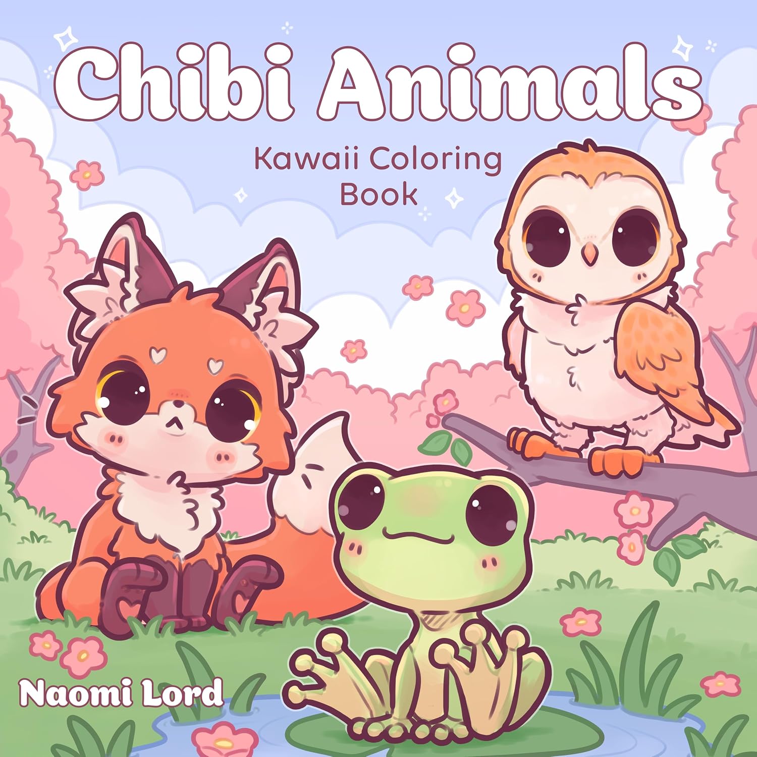 Chibi Animals: Kawaii Coloring Book (Paperback)