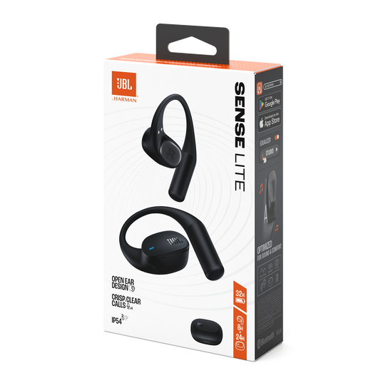 JBL Sense Lite True Wireless Open-Ear Headphones with JBL OpenSound Technology and Ear Hook Design - Black