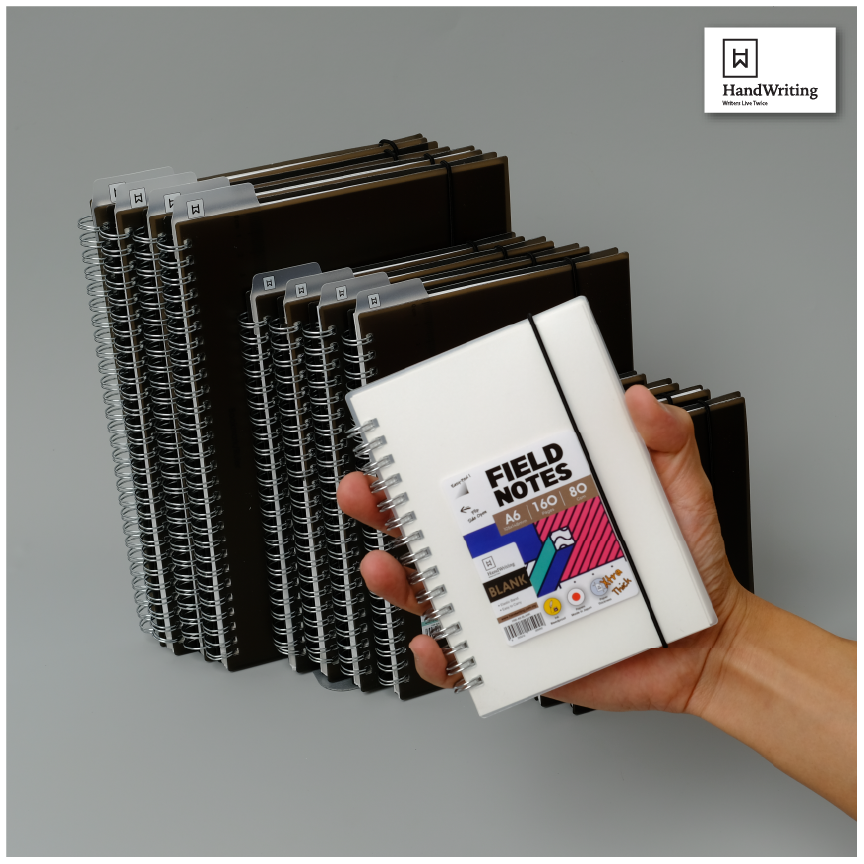 Hw Wire-o Pp Blank Notebook A6 80g 160pg
