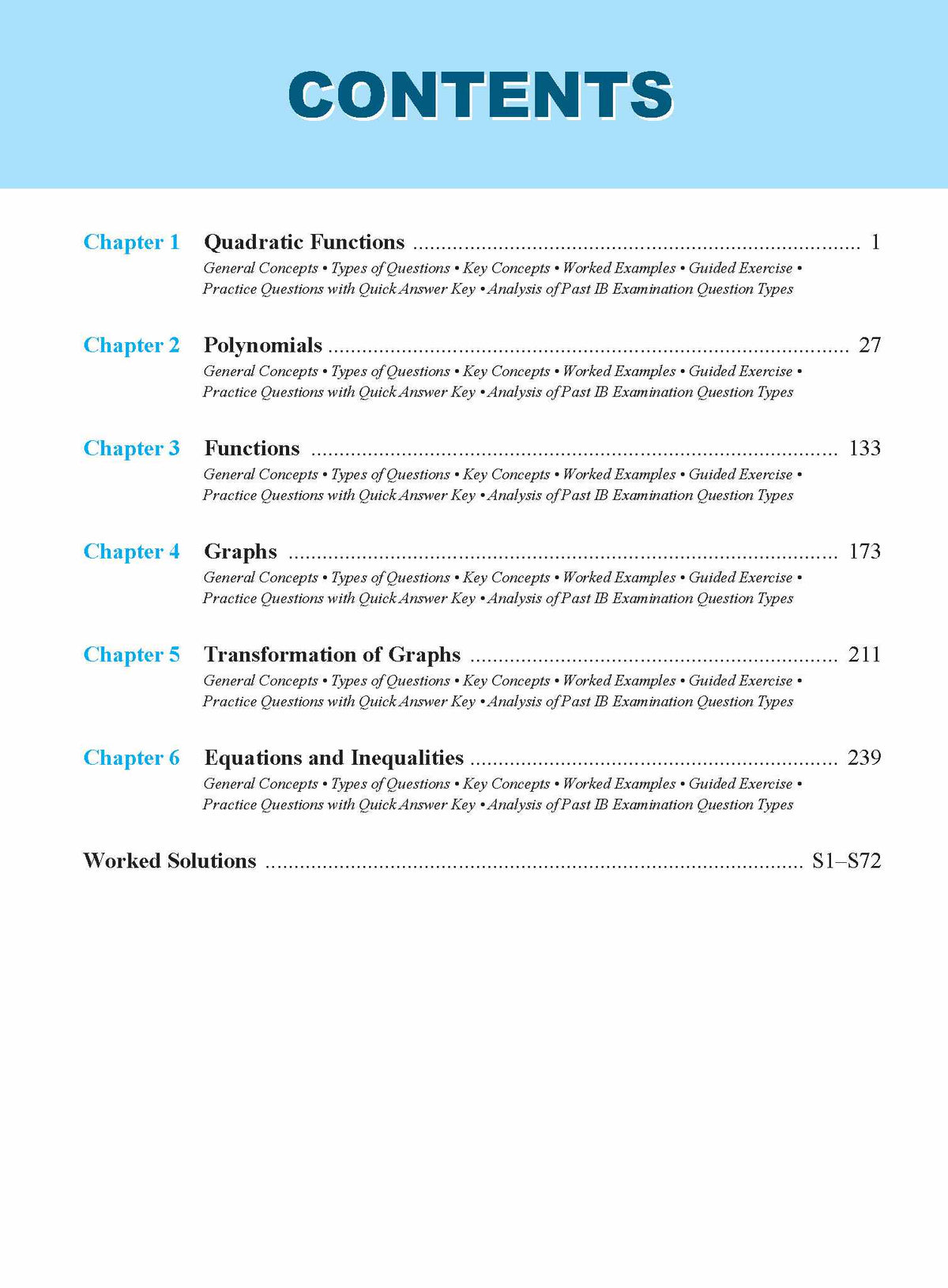 STUDY SMART IB Mathematics Functions and Graphs