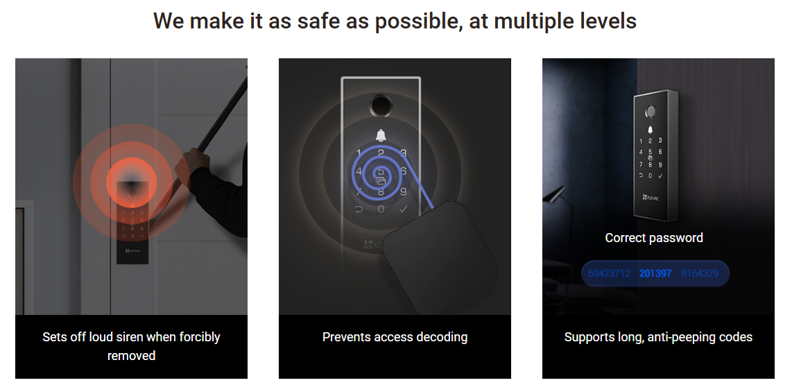 EZVIZ DL03 Pro Smart Rim Lock