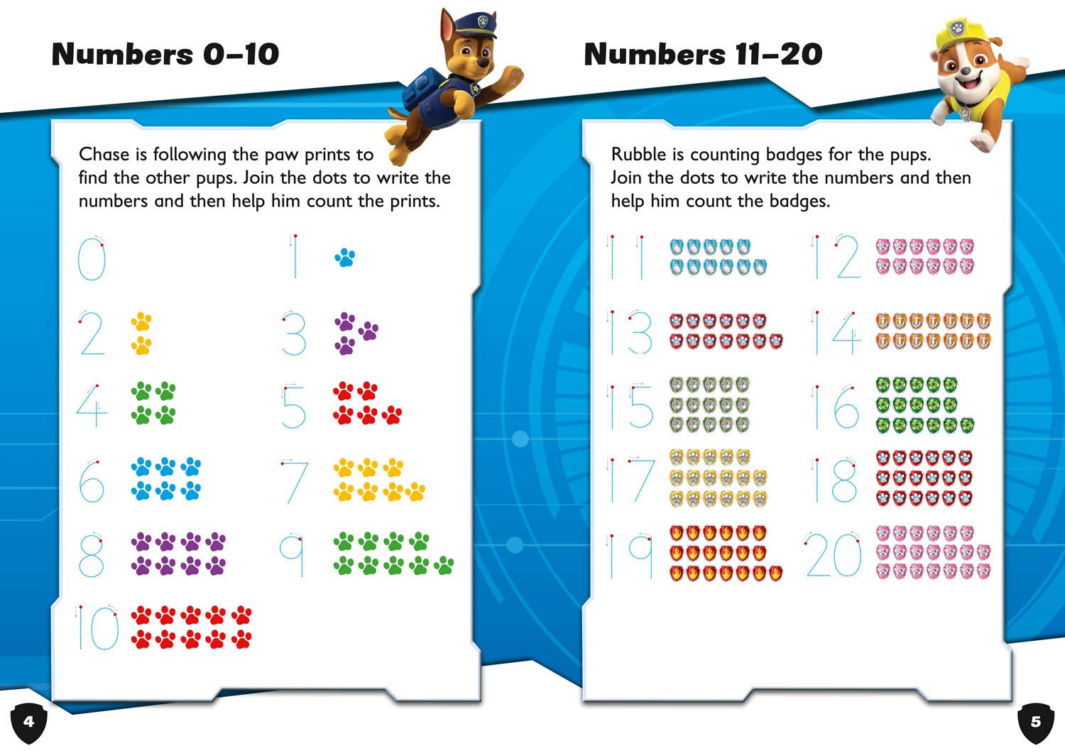 PAW Patrol First Counting Activity Book (Paperback)