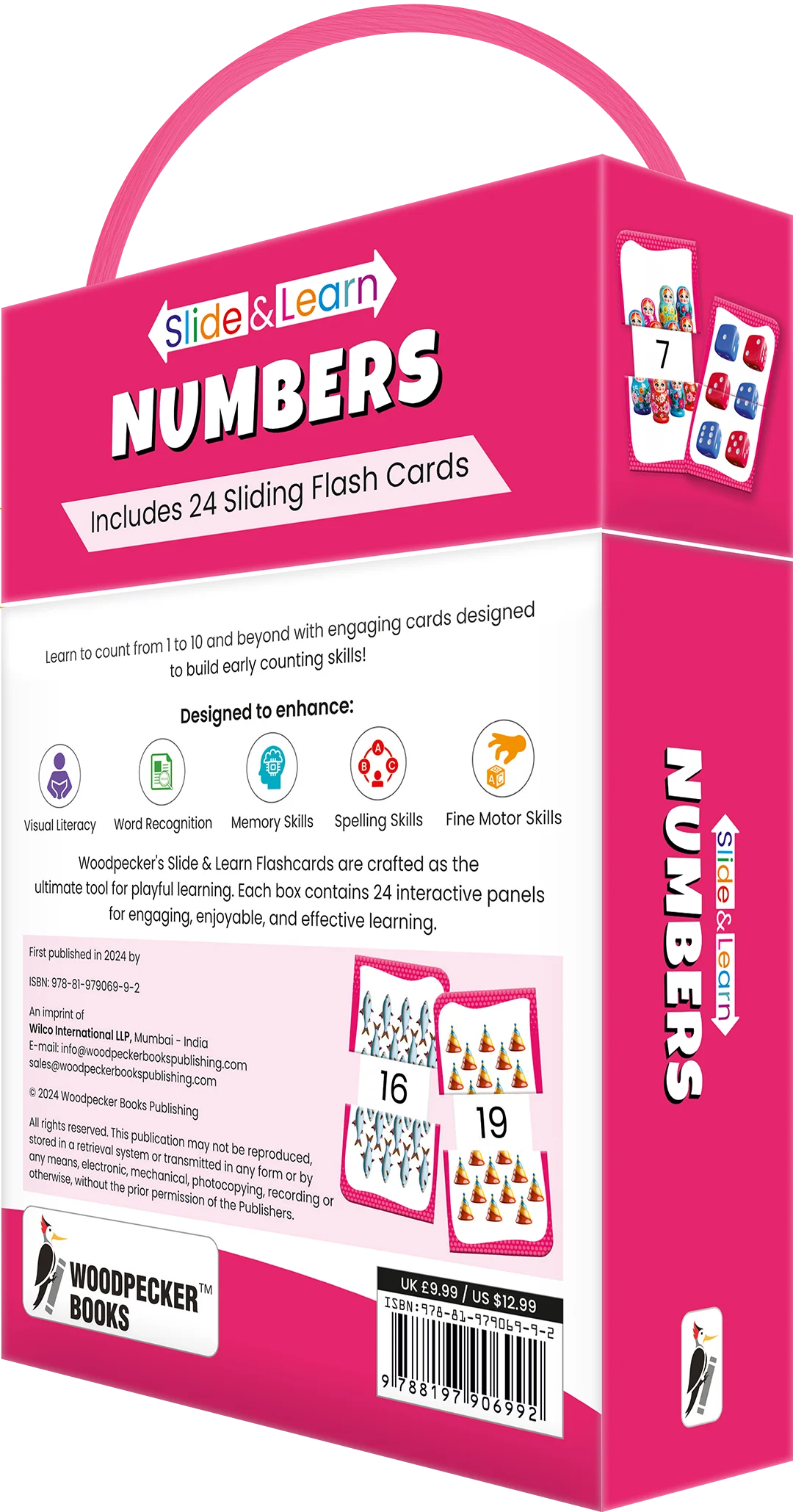 Slide & Learn Flashcards: Numbers